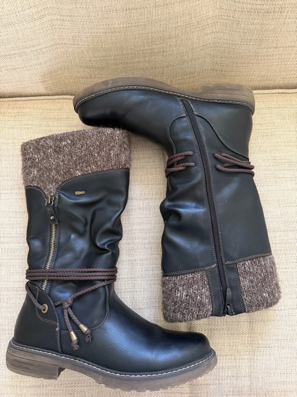 Spring Step Acaphine boots Vegan faux shearling water-resistant EU 42 US 10.5-11